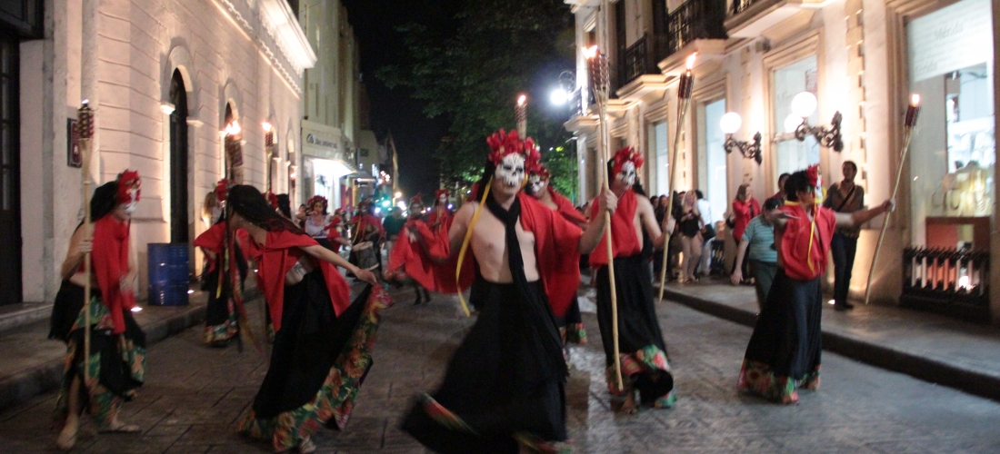 Performance Urbana – Que Viva Frida – Mérida – México (2014) 01